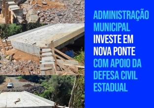 Município de Iomerê investe em infraestrutura com nova ponte na localidade de Linha Palmeira