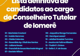 Divulgada a lista oficial com os candidatos a membros do Conselho Tutelar
