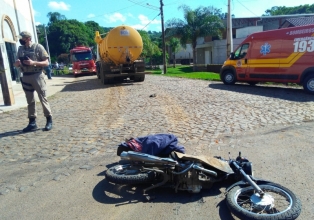 Homem morre em acidente em Pinheiro Preto nesta tarde de quarta-feira
