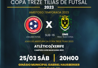 Mais de 30 equipes confirmam presença no Campeonato Municipal de futsal de Treze Tílias