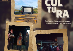Comunidade Três Pinheiros recebe o projeto Cinema na Linha