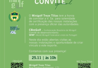 Minigolf Treze Tílias recebe neste sábado Certificação Internacional