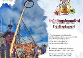 Frühlingsbaumfest  Festa da Primavera atrai bom público 