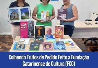 Biblioteca Municipal de Iomerê recebe doação de livros da Fundação Catarinense de Cultura