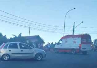 Duas pessoas ficam feridas em acidente envolvendo 3 veículos em Joaçaba