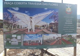 Prefeitura de Salto Veloso vai realizar nova licitação para conclusão da obra da praça coberta