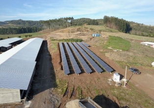 Instalação de painéis solares em granjas de produtores da BRF está em ritmo acelerado