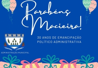 Legislativo macieirense realiza sessão solene em homenagem aos 30 anos de emancipação do município