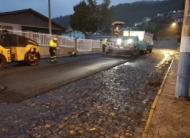Primeira etapa de pavimentação asfáltica em ruas de Salto Veloso, teve início nesta semana